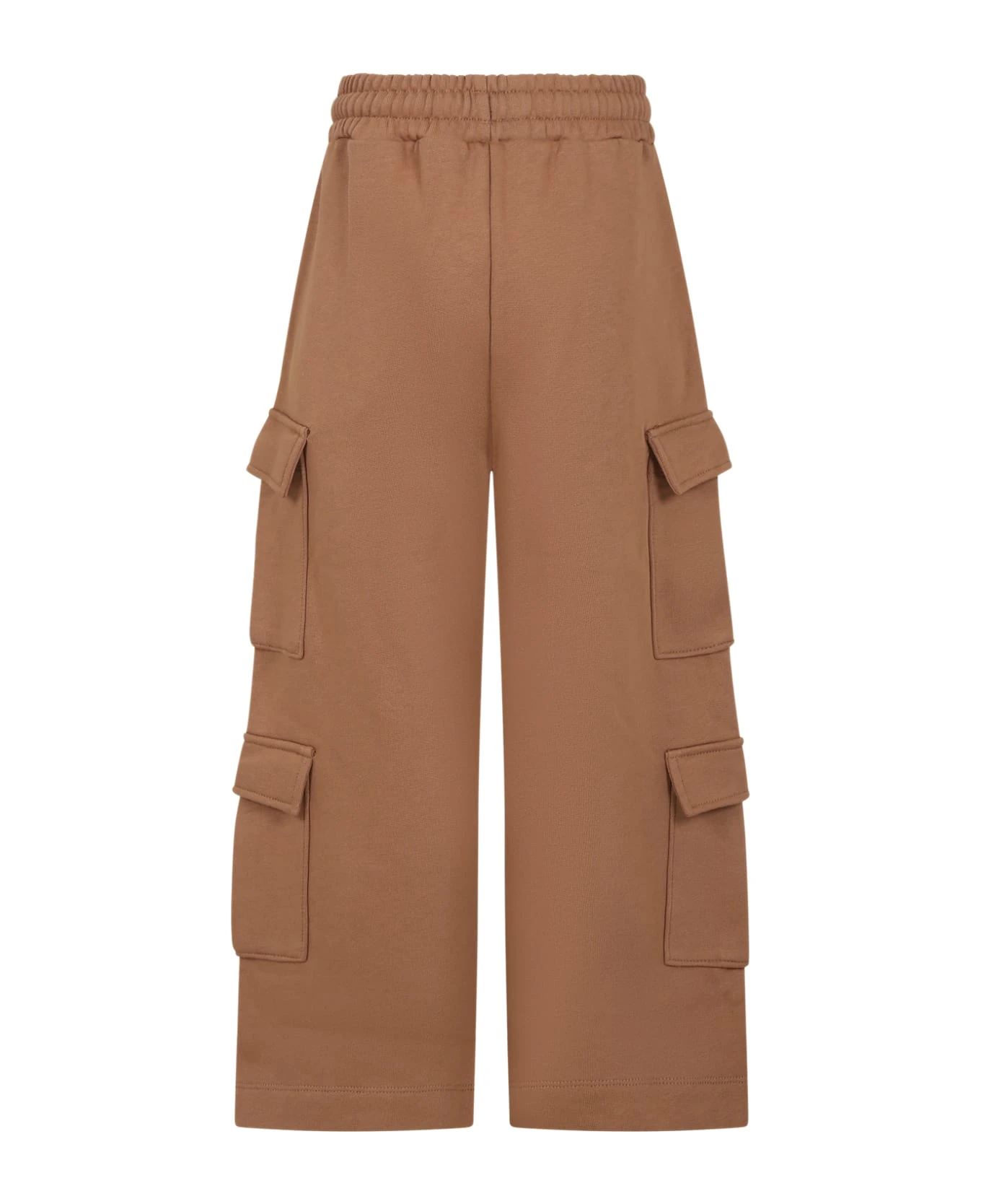 BARROW Beige Trousers For Kids With Smiley 2 BARROW Beige Trousers For Kids With Smiley - Image 2