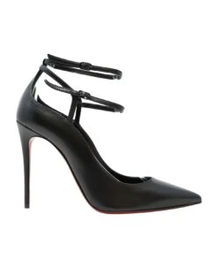 Christian Louboutin Black Conclusive 100 Sandals