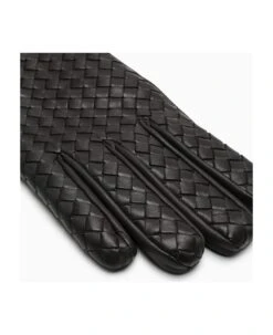 Bottega Veneta Brown Woven Leather Gloves -Italist Store 516353d85e58c9a79292767505fb0cdd