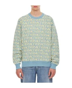 Knit Sweater Versace All Over