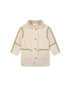 Chloé Ivory Faux Shearling Coat