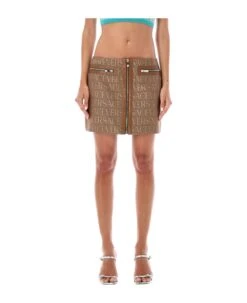Versace Allover Mini Skirt
