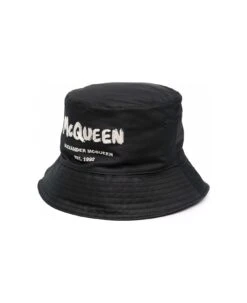 Alexander McQueen Hat Mcqueen Graffiti