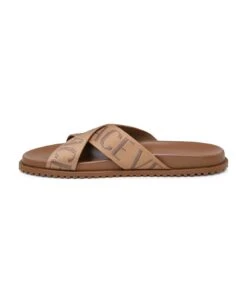 Versace Brown Leather Blend Slippers -Italist Store 5493edfcce5fdbacd77b97d0446c14a0