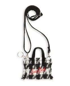 MC2 Saint Barth Key Holder With Pied De Poule Print -Italist Store 550512cb17fbfe2cd2c4eeaa767bc2dd