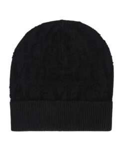 Versace All-over Logoed Wool Bean Hat