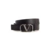 Valentino Garavani Black Leather Belt