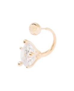 Medium Gold-colored Piercings With Crystal Embellishment In 18k Gold-plated Brass Woman -Italist Store 5631fa27e7bd33dfc2949d86f7f47aa6