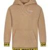 Off-White Brown Sweatshirt For Boy With Logo