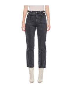 Chain Link Slim Fit Jeans