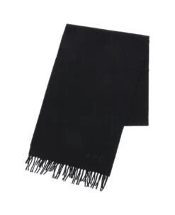 A.P.C. 'ambroise Brodée' Wool Scarf -Italist Store 57a8a0aa1fc9ddfeae06fdad9520b2a1