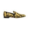 Versace Baroque Pattern Pointed Toe Loafers