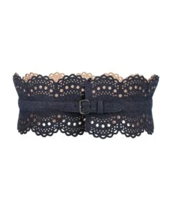ALAIA Bustier Belt Denim