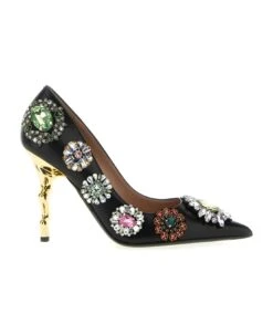 MOSCHINO Jewel Appliqué Pumps
