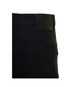 Alexander McQueen Black Jeans With Branded Button And Logo Patch In Cotton Denim Stretch Man -Italist Store 5ba3349d44ec4d0b571b6b3e0430eb25