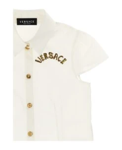 Versace La Vacanza Embroidered Logo Capsule Shirt -Italist Store 5cbcb816dbf853bbfb8566285862844e