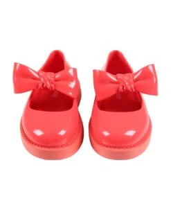 Melissa Red Ballerina Flats For Girl With Bow -Italist Store 5cda7b62ccdc73de6248c47a2d48602a