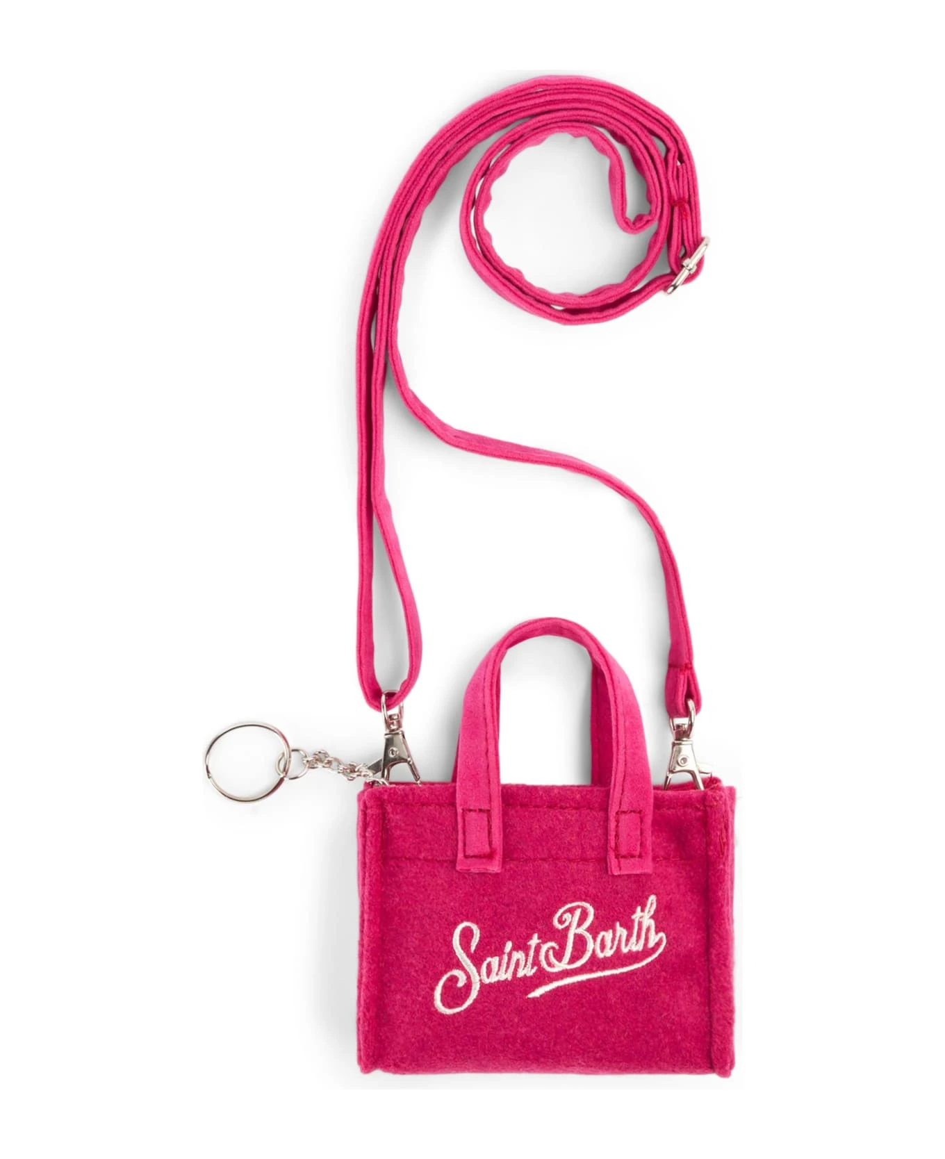 MC2 Saint Barth Wool Fluo Pink Key Holder 3 MC2 Saint Barth Wool Fluo Pink Key Holder - Image 3