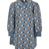 Blue Dress For Girl With Abstract Print
