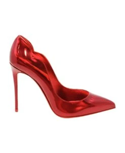 Christian Louboutin Loubi Patent Hot Chick 100 Pumps