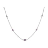 Lo Spazio Pink Sapphire And Diamond Necklace
