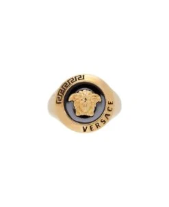 Versace Medusa Logo Engraved Ring