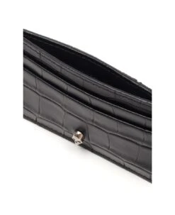 Alexander McQueen Card Holder In Black Leather -Italist Store 5e28d24345ae1581ce83f217b5292ac0