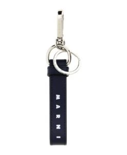 Marni Logo Leather Keyring