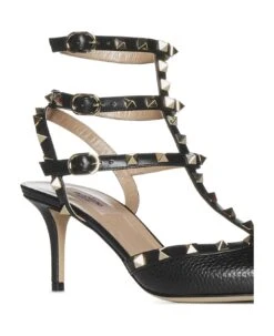 Valentino Garavani Ankle Strap Rockstud T. 65 Vitello St.alce/vitello/platinum Studs -Italist Store 60f7578c8c75342cf2ceae1403d4589a