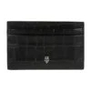 Alexander McQueen Croco Effect Skull Card Holder