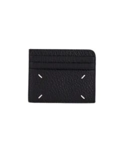 Maison Margiela Women's Cad Holder In Black Grained Leather