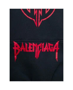 Balenciaga Round Hoodie Metal Bb Heavy Molleton -Italist Store 63cea3337b25e54630617dc765701c2a