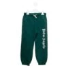 Palm Angels Kids Boy's Green Cotton Jogger With Logo Print