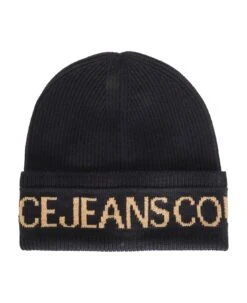 Versace Jeans Couture Lettering Logo Beanie