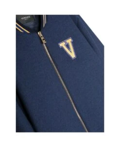 Versace Giacca Blu In Misto Lana Bambino -Italist Store 66ab194606c91304ea391eed204ebbf2