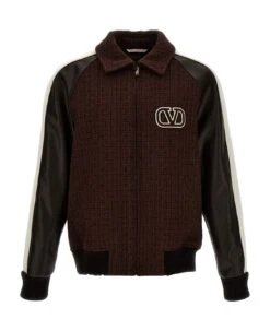 Valentino Garavani Valentino Bomber Jacket With Logo Embroidery