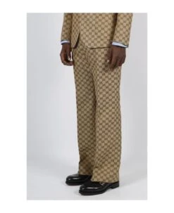 Gucci Gg Supreme Linen Pants -Italist Store 67bc0c4c3186736d8a3af190fdb72bd7