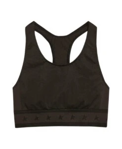 Golden Goose Logo Print Sports Bra