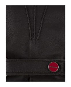 Kiton Dark Brown Leather And Cashmere Gloves -Italist Store 68fed43b78408101e60b2ca2a7db614e