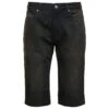 Balenciaga Black Bermuda Shorts With Washed-out Effect And Logo Patch In Cotton Denim Man