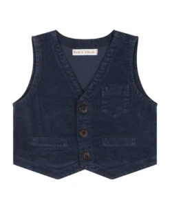 Blue Waistcoat For Baby Boy