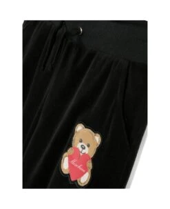 MOSCHINO Black Hooded Tracksuit With Teddy Bear Patch In Cotton Blend Velvet Girl 5 MOSCHINO Black Hooded Tracksuit With Teddy Bear Patch In Cotton Blend Velvet Girl -Italist Store 6a9677361c8e2e6d94e65754835943e5
