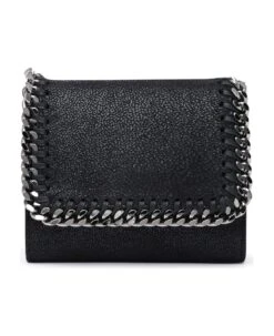 STELLA MCCARTNEY Black Polyester Small Falabella Wallet