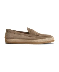 Tod's Loafers In Brown Velvety Suede