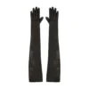 Alexander McQueen Black Long Gloves