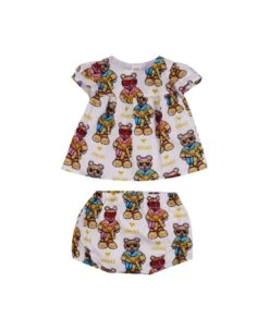 Versace Pixel Teddy Print Dress Set