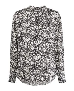 Floral-print Round-neck Shirt