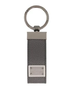 Dolce & Gabbana Leather Keyring With Logo