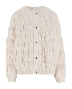 Chloé Down Jacket With Ruffled Design