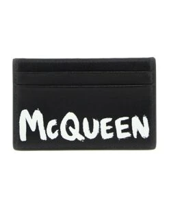 Alexander McQueen Logo Print Card Holder
